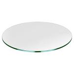 8MM TEAPOY WHITE GLASS