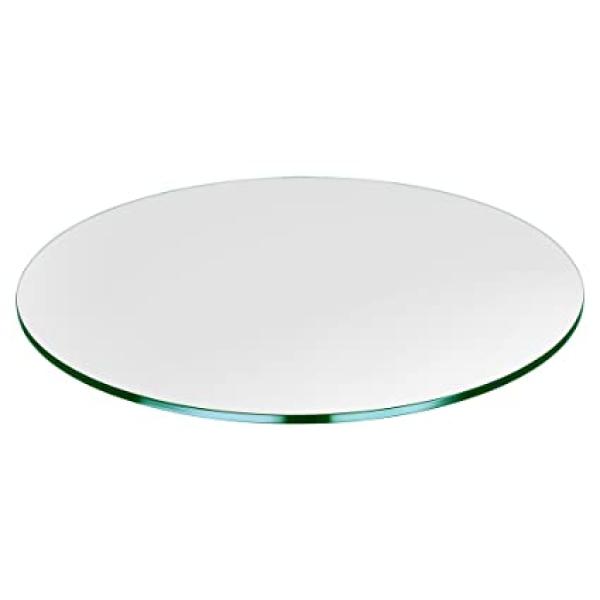 8MM TEAPOY WHITE GLASS