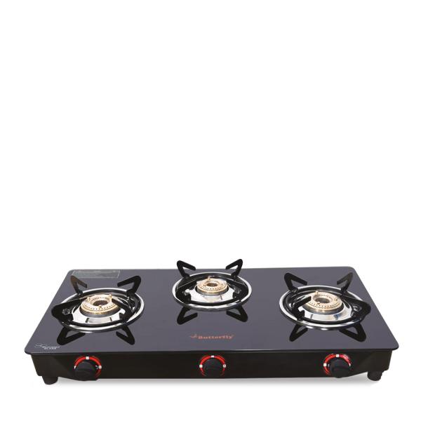 BUTTERFLY TRIO PLUS GLASS TOP 3B GAS STOVE