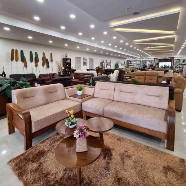 CORNER LUXUARY SOFA WOOD FRAME