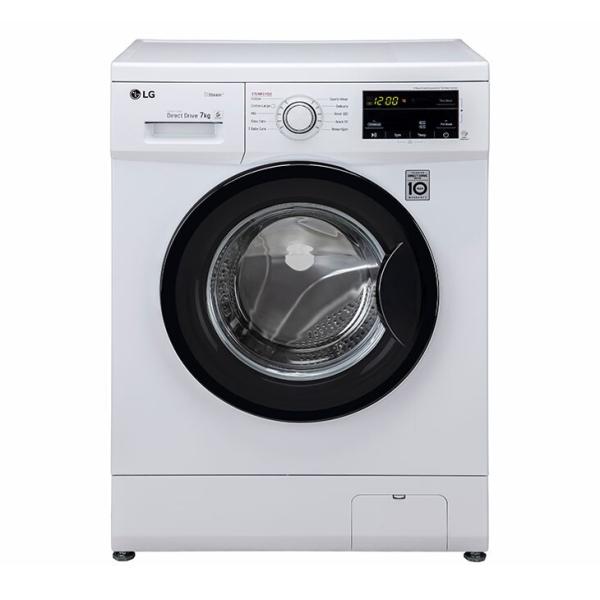 LG 7 Kg, 5 Star, Direct Drive Technology, Steam Wash, 6 Motion DD, Smart Diagnosis, Fully-Automatic Front Load Washing Machine (FHM1207SDW, Allergy Care, In-Built Heater, Touch Panel, White)