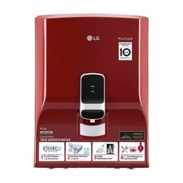 LG Water Purifier WW130NP with True RO Filtration & Dual Protection Stainless Steel Tank (Red, Wall Mount)