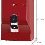 LG Water Purifier WW130NP with True RO Filtration & Dual Protection Stainless Steel Tank (Red, Wall Mount)