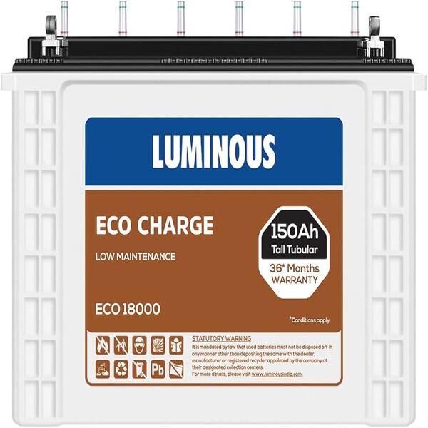 LUMINOUS ECO CHARGE 150AH BATTERY
