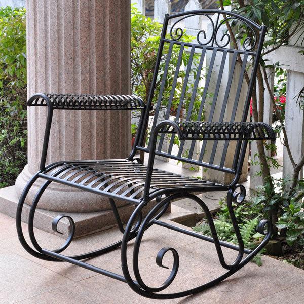 METAL ROCKING GARDEN CHAIR