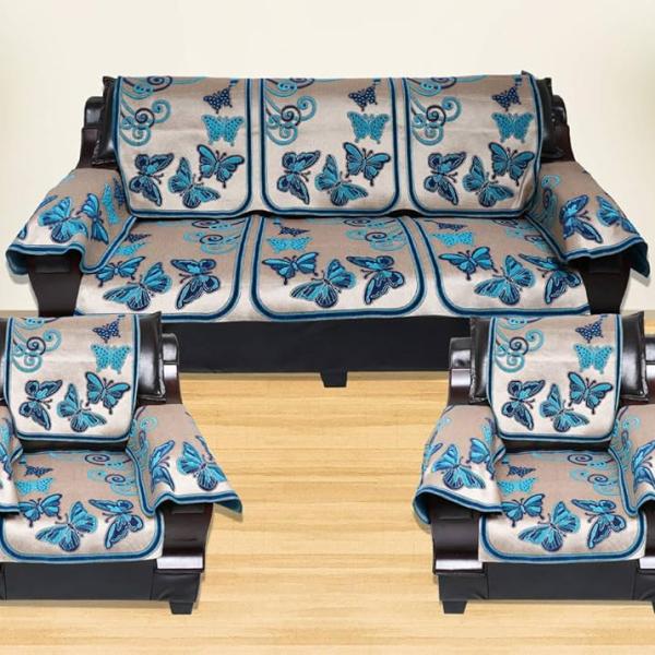 SOFA  SET 3+1+1 BUTTERFLY MODEL FULL COVER EM