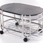 STEEL OVEL TEAPOY