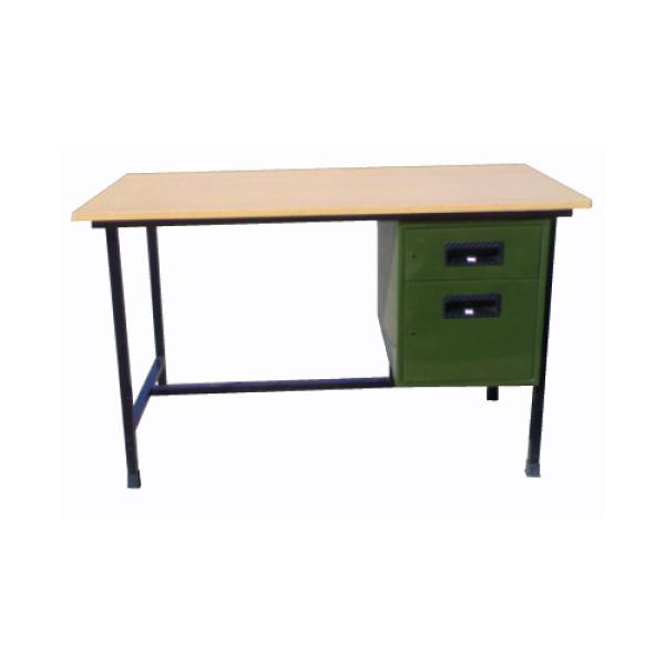 STEEL TABLE 4X2 SQUARE PIPE WITH ONE SIDE BOX