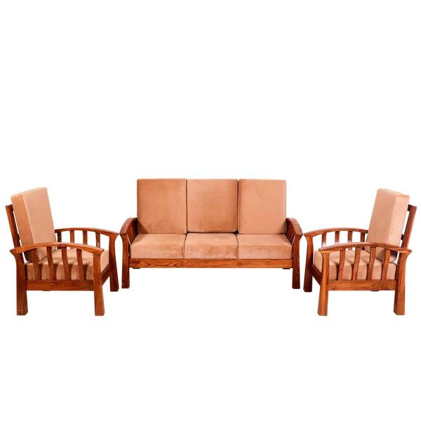 TEAK WOOD 3+1+1 SOFA SS MODEL