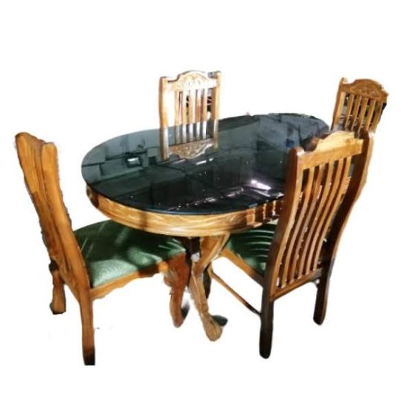 TEAKWOOD OVEL 5X3 DAINING TABLE